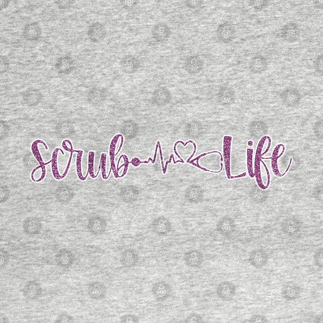 Scrub Life Nurse Script Heartbeat Gift by creative